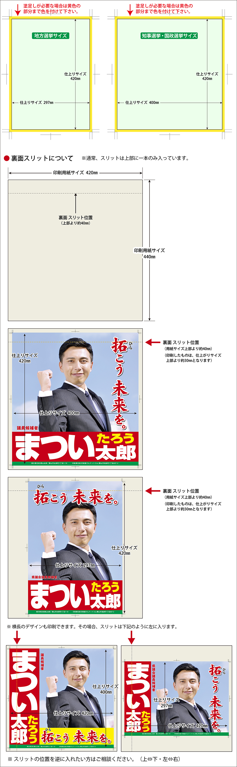 国政・知事選挙用展開図